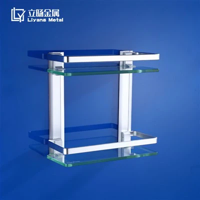 Dvojitá sklenená polica